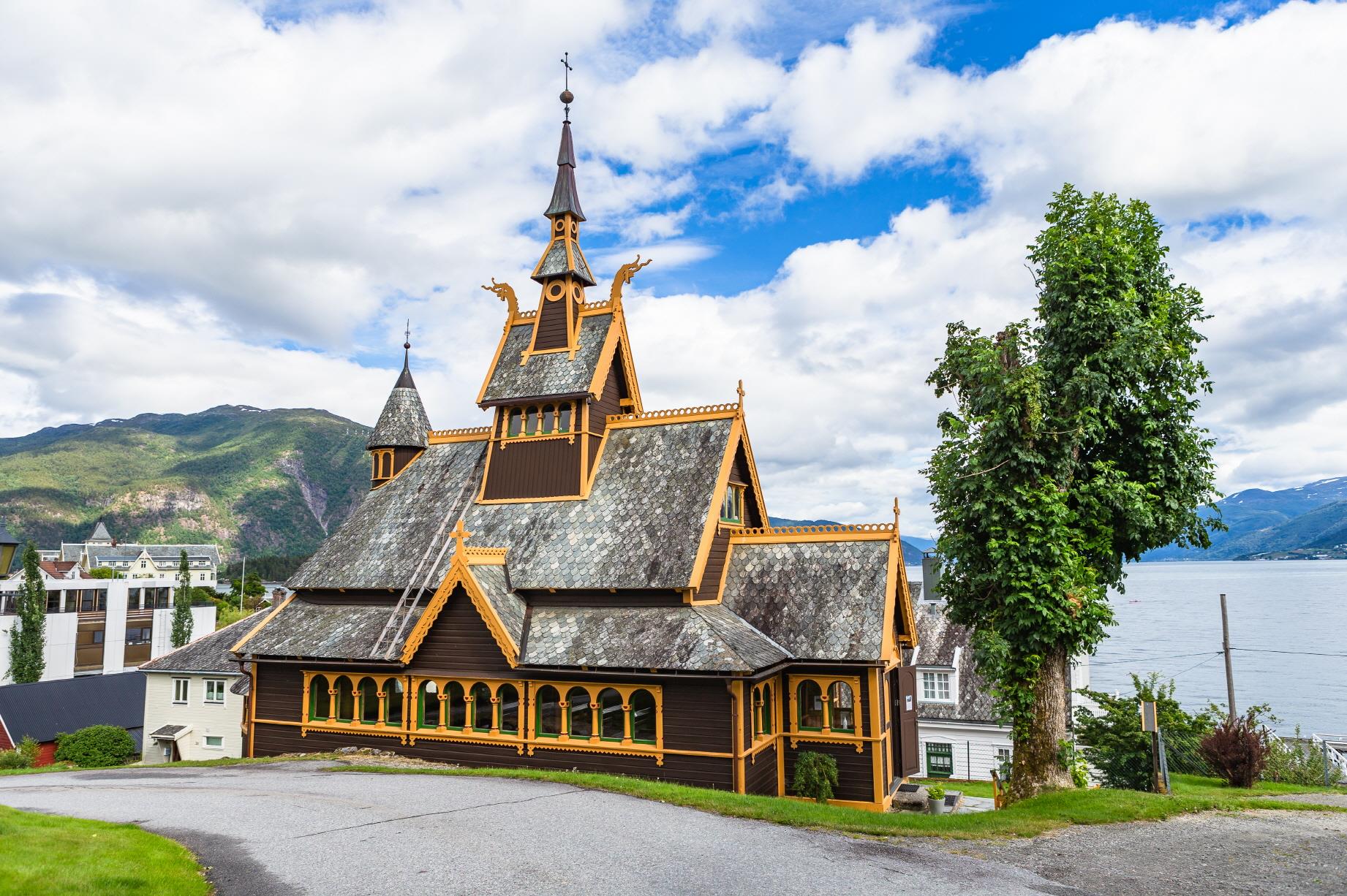 발레스트란드 마을  Balestrand