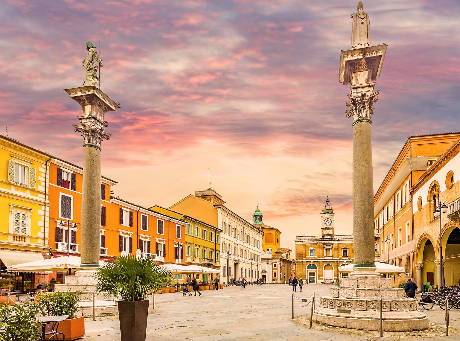 포폴로 광장과 구시가지  Piazza del Popolo Ravenna