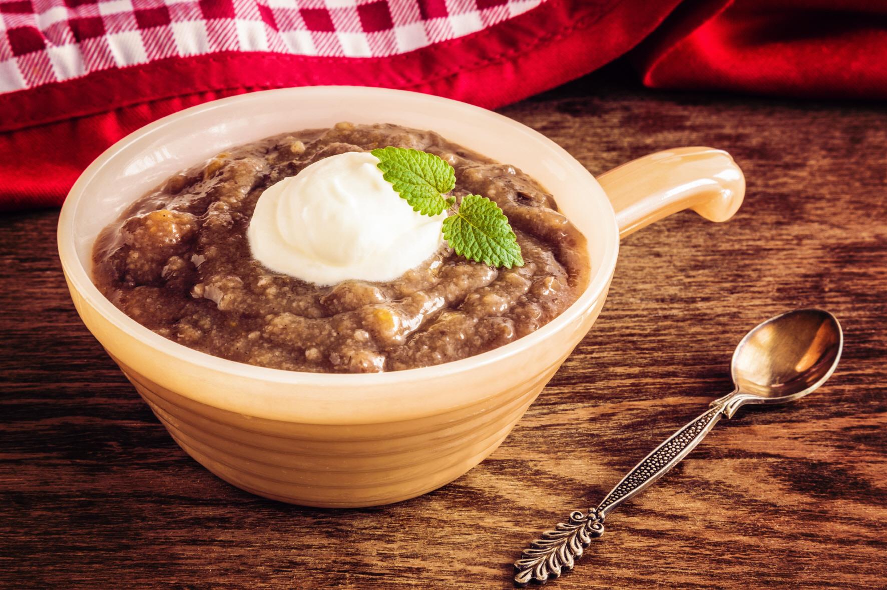 호밀빵 푸딩  Rye Bread Pudding(Maizes Zupa)