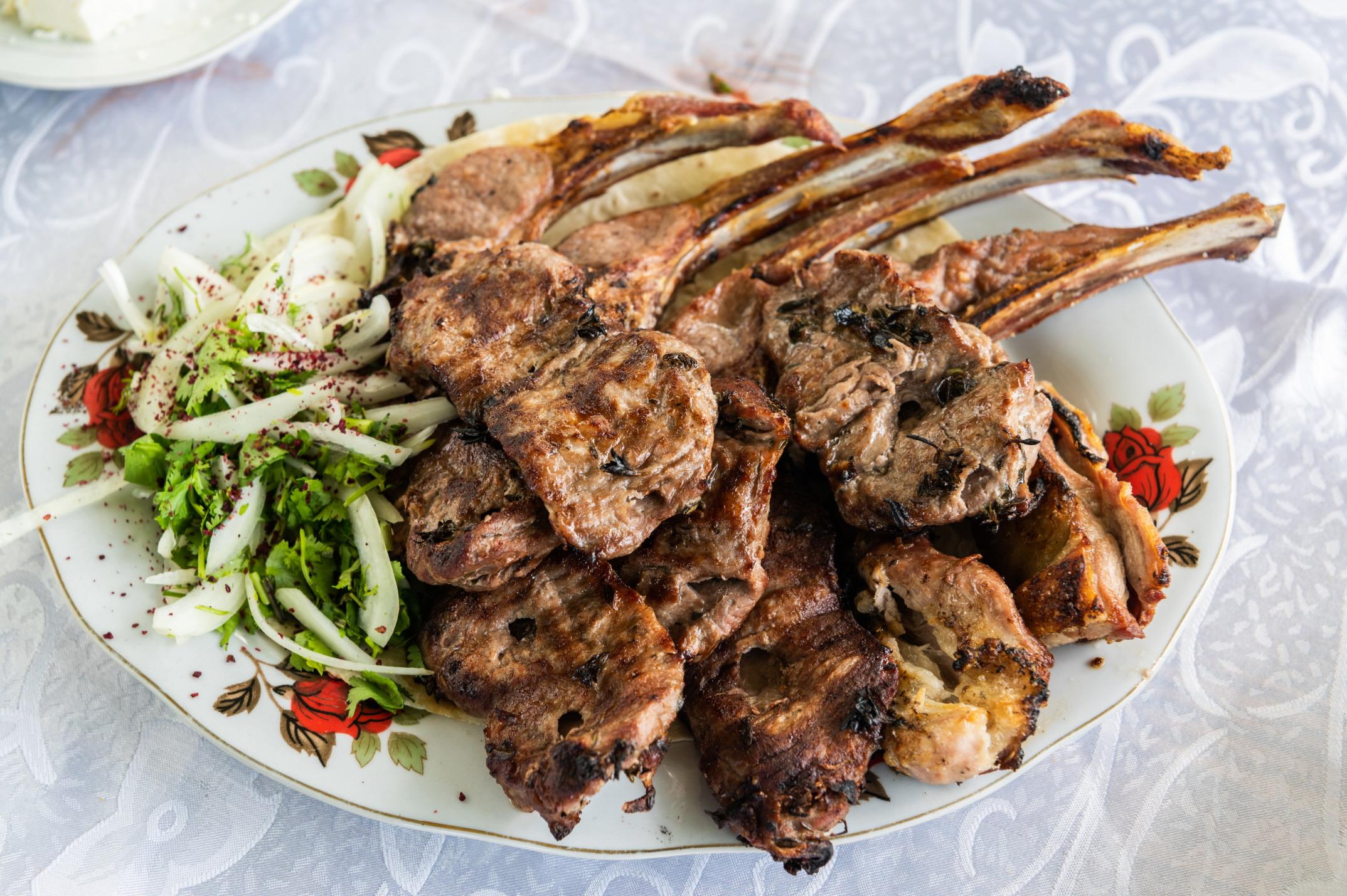 양갈비 구이  lamb ribs