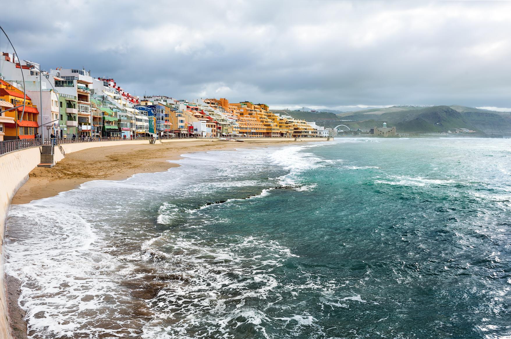 라스칸테라스 해변  Playa de Las Canteras