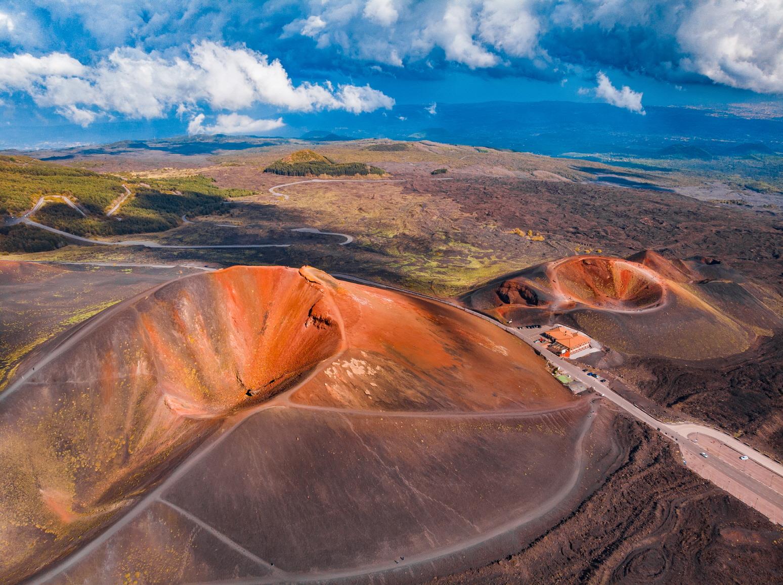 에트나 화산  Mountain Etna volcano