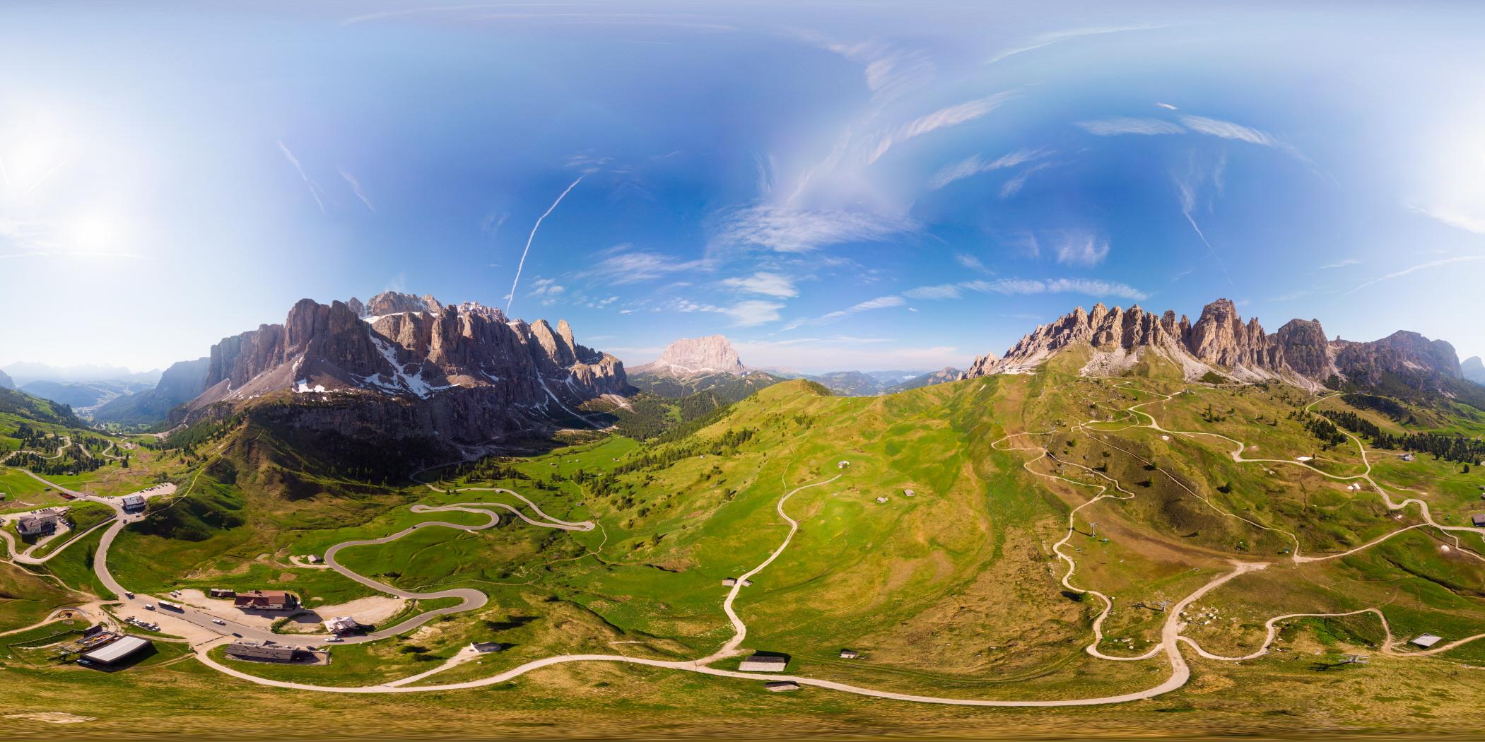 치르-발가르데나 트레킹  Cirspitzen and passo di Val Gardena