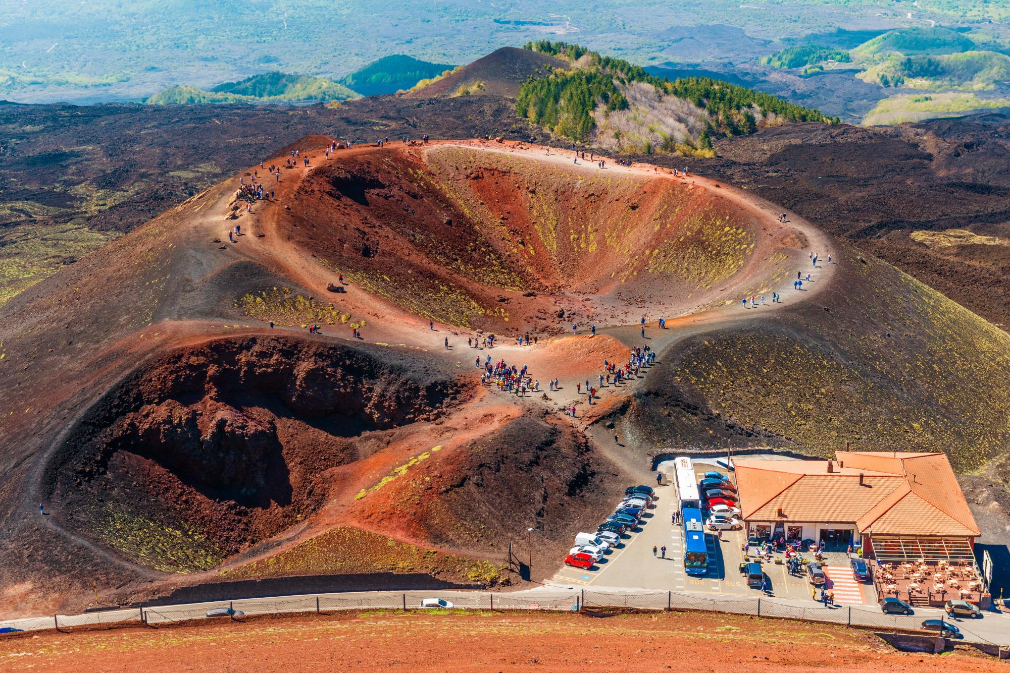 에트나 화산  Mountain Etna volcano