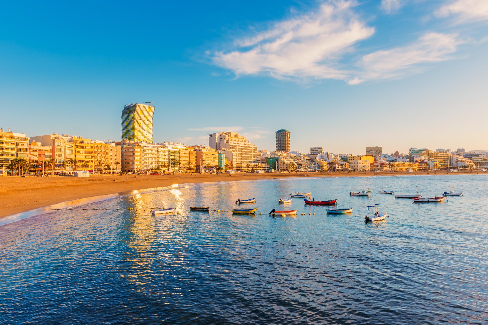 라스칸테라스 해변  Playa de Las Canteras