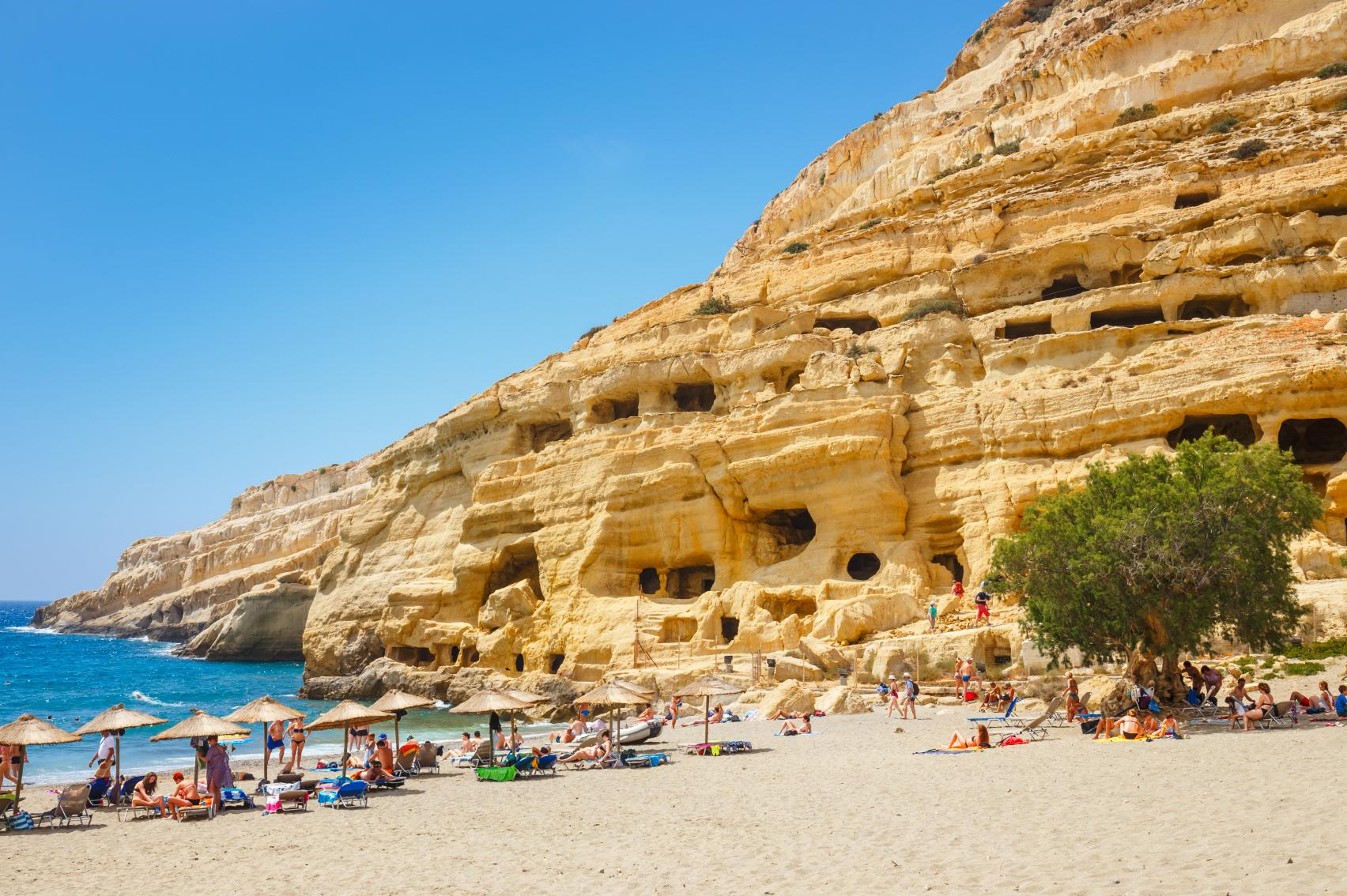 마탈라 해변  Matala beach